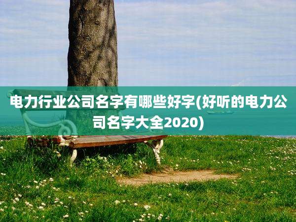 电力行业公司名字有哪些好字(好听的电力公司名字大全2020)