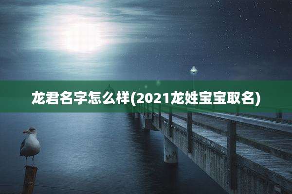 龙君名字怎么样(2021龙姓宝宝取名)