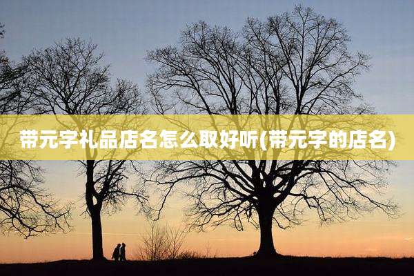 带元字礼品店名怎么取好听(带元字的店名)