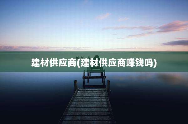 建材供应商(建材供应商赚钱吗)