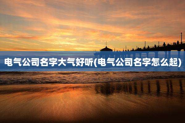 电气公司名字大气好听(电气公司名字怎么起)