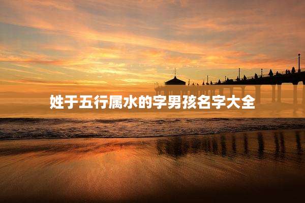 姓于五行属水的字男孩名字大全