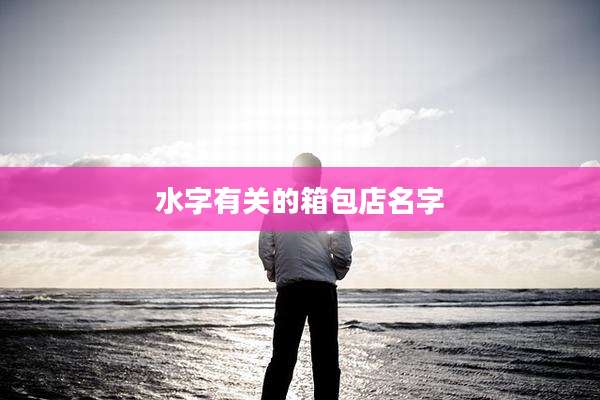 水字有关的箱包店名字