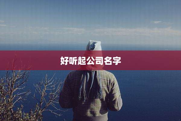 好听起公司名字