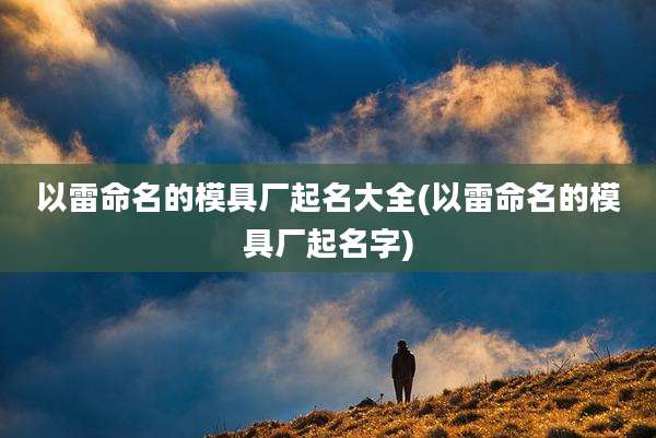 以雷命名的模具厂起名大全(以雷命名的模具厂起名字)