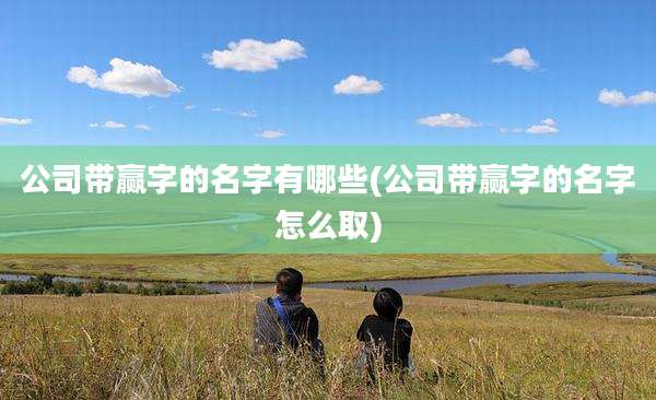 公司带赢字的名字有哪些(公司带赢字的名字怎么取)