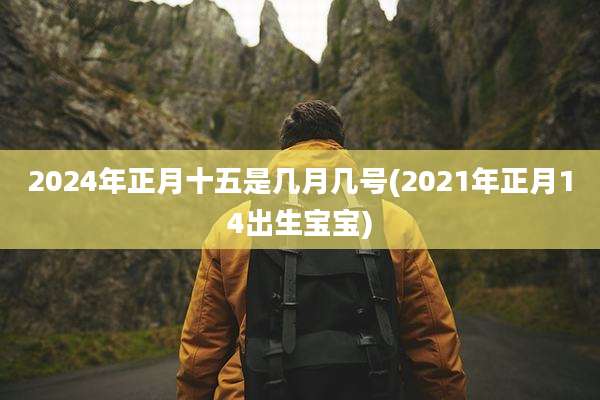 2024年正月十五是几月几号(2021年正月14出生宝宝)