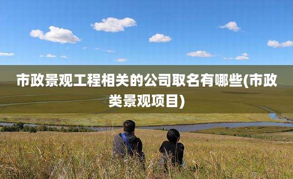 市政景观工程相关的公司取名有哪些(市政类景观项目)