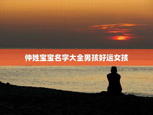 仲姓宝宝名字大全男孩好运女孩