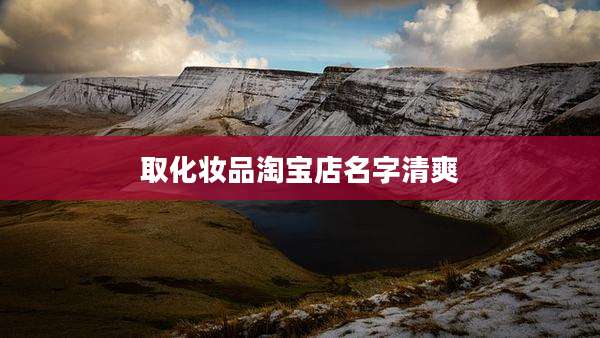 取化妆品淘宝店名字清爽