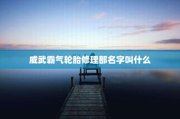 威武霸气轮胎修理部名字叫什么