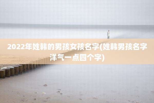 2022年姓韩的男孩女孩名字(姓韩男孩名字洋气一点四个字)