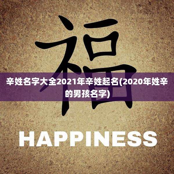 辛姓名字大全2021年辛姓起名(2020年姓辛的男孩名字)