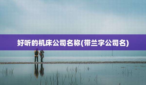 好听的机床公司名称(带兰字公司名)