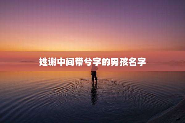姓谢中间带兮字的男孩名字