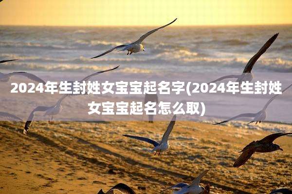 2024年生封姓女宝宝起名字(2024年生封姓女宝宝起名怎么取)
