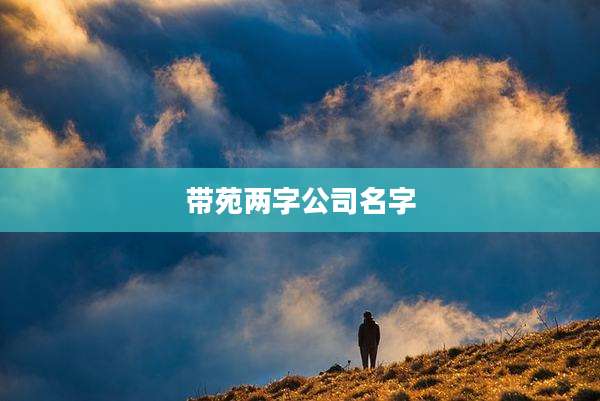 带苑两字公司名字