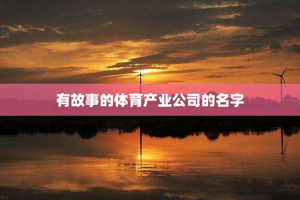 有故事的体育产业公司的名字