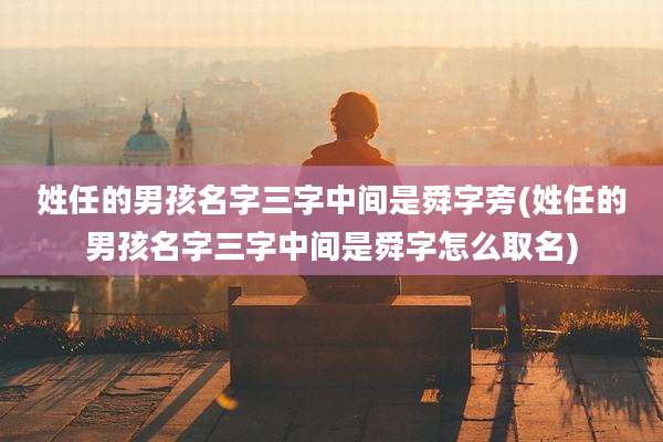 姓任的男孩名字三字中间是舜字旁(姓任的男孩名字三字中间是舜字怎么取名)