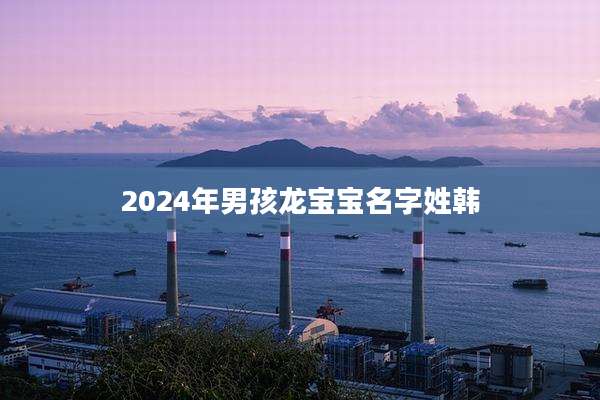 2024年男孩龙宝宝名字姓韩