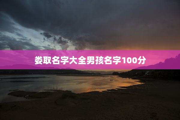 娄取名字大全男孩名字100分