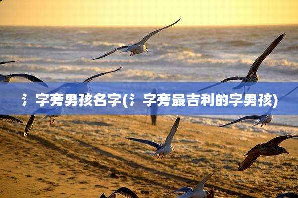 氵字旁男孩名字(氵字旁最吉利的字男孩)