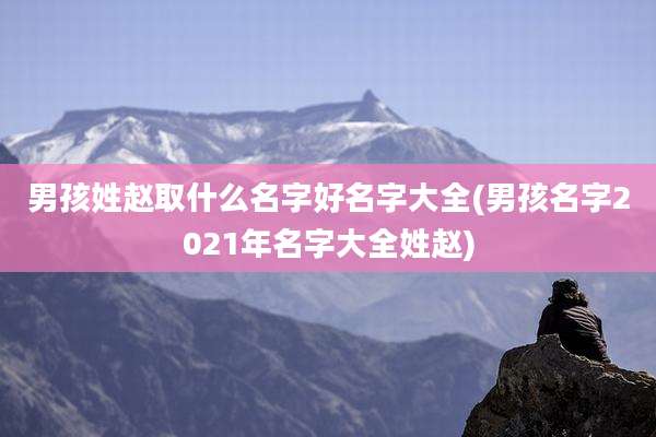 男孩姓赵取什么名字好名字大全(男孩名字2021年名字大全姓赵)