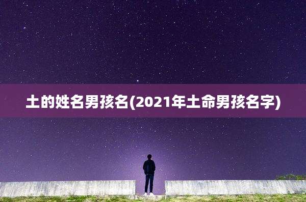 土的姓名男孩名(2021年土命男孩名字)
