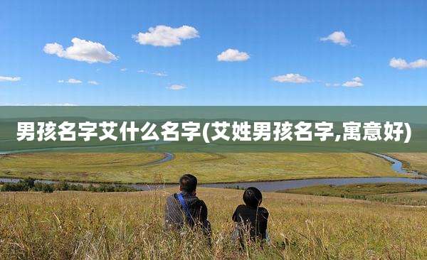 男孩名字艾什么名字(艾姓男孩名字,寓意好)