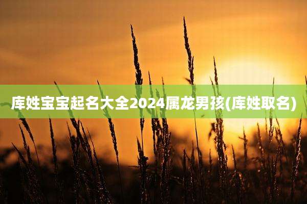 库姓宝宝起名大全2024属龙男孩(库姓取名)
