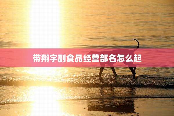 带翔字副食品经营部名怎么起