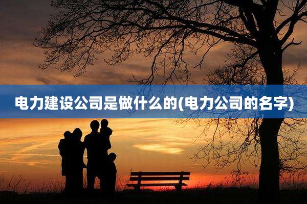 电力建设公司是做什么的(电力公司的名字)