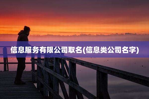 信息服务有限公司取名(信息类公司名字)