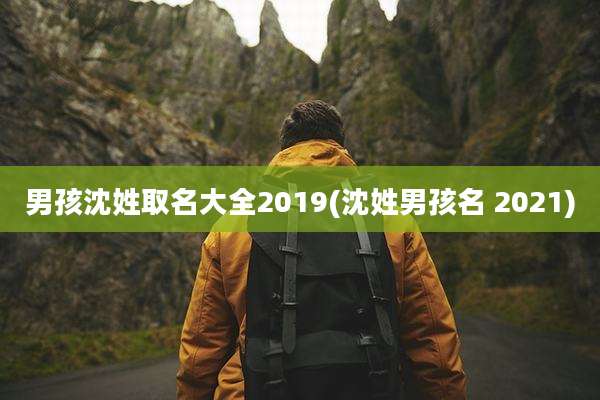男孩沈姓取名大全2019(沈姓男孩名 2021)