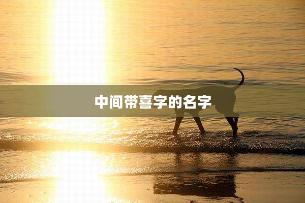 中间带喜字的名字