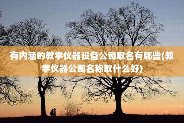 有内涵的教学仪器设备公司取名有哪些(教学仪器公司名称取什么好)