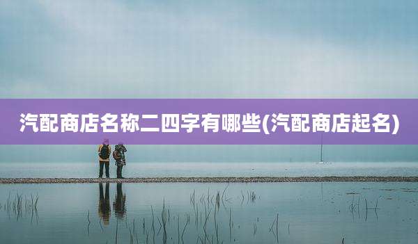 汽配商店名称二四字有哪些(汽配商店起名)