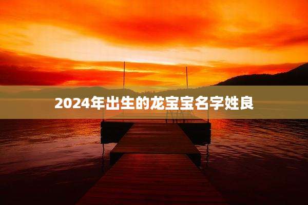 2024年出生的龙宝宝名字姓良