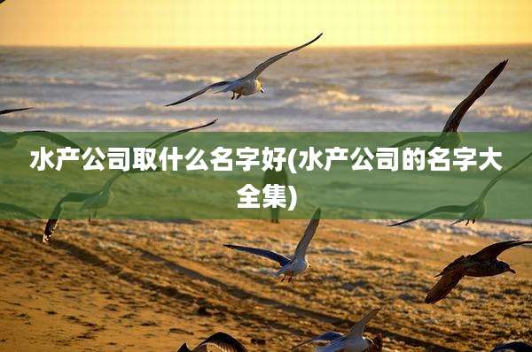 水产公司取什么名字好(水产公司的名字大全集)