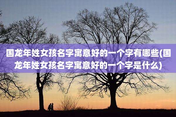 国龙年姓女孩名字寓意好的一个字有哪些(国龙年姓女孩名字寓意好的一个字是什么)