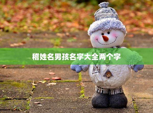 稽姓名男孩名字大全两个字