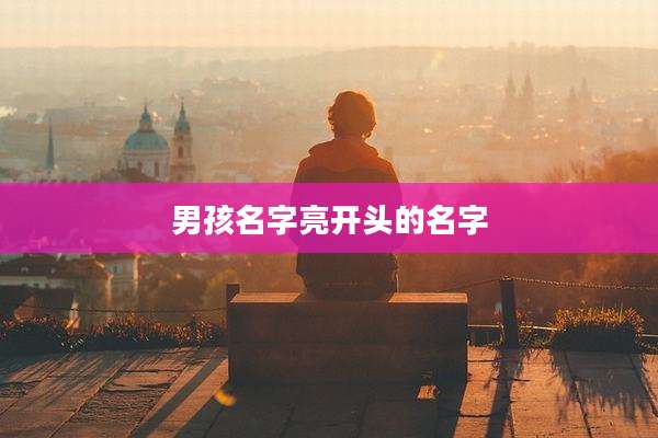 男孩名字亮开头的名字