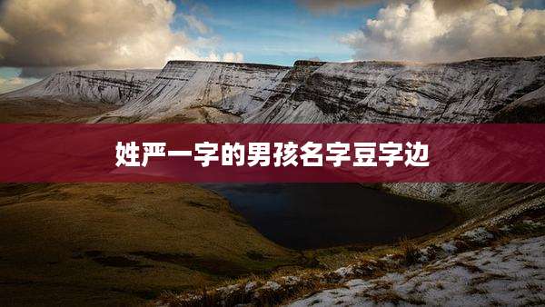 姓严一字的男孩名字豆字边