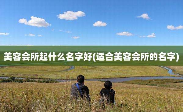 美容会所起什么名字好(适合美容会所的名字)