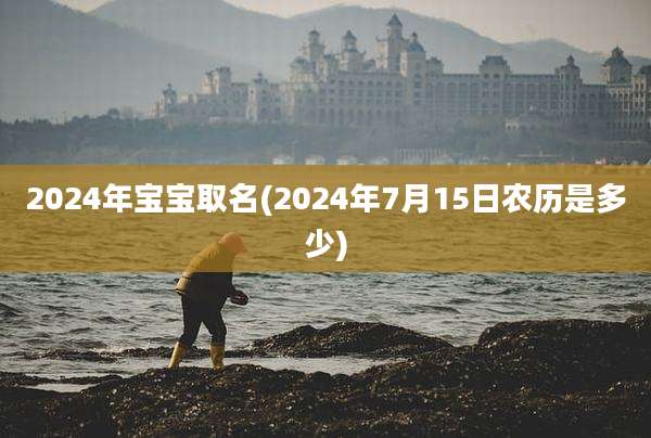 2024年宝宝取名(2024年7月15日农历是多少)