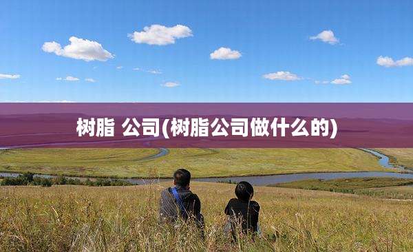 树脂 公司(树脂公司做什么的)
