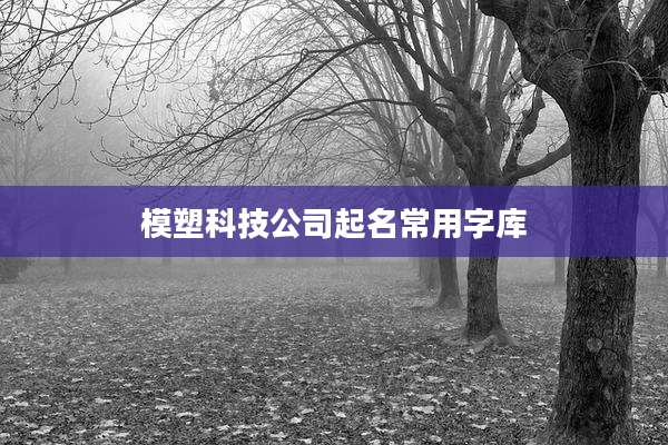 模塑科技公司起名常用字库