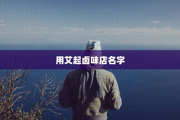 用艾起卤味店名字