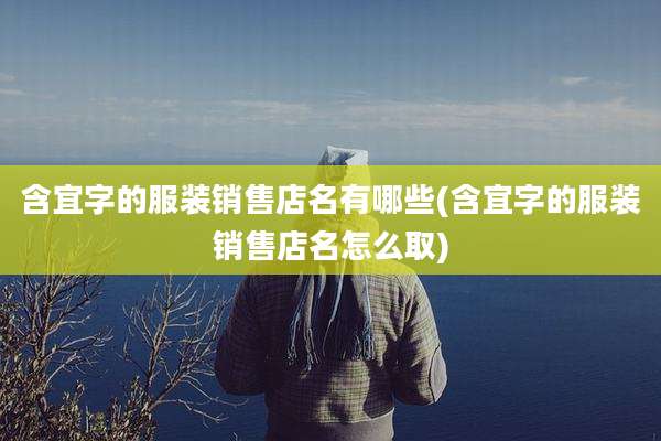 含宜字的服装销售店名有哪些(含宜字的服装销售店名怎么取)