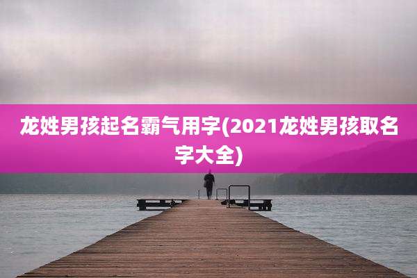 龙姓男孩起名霸气用字(2021龙姓男孩取名字大全)